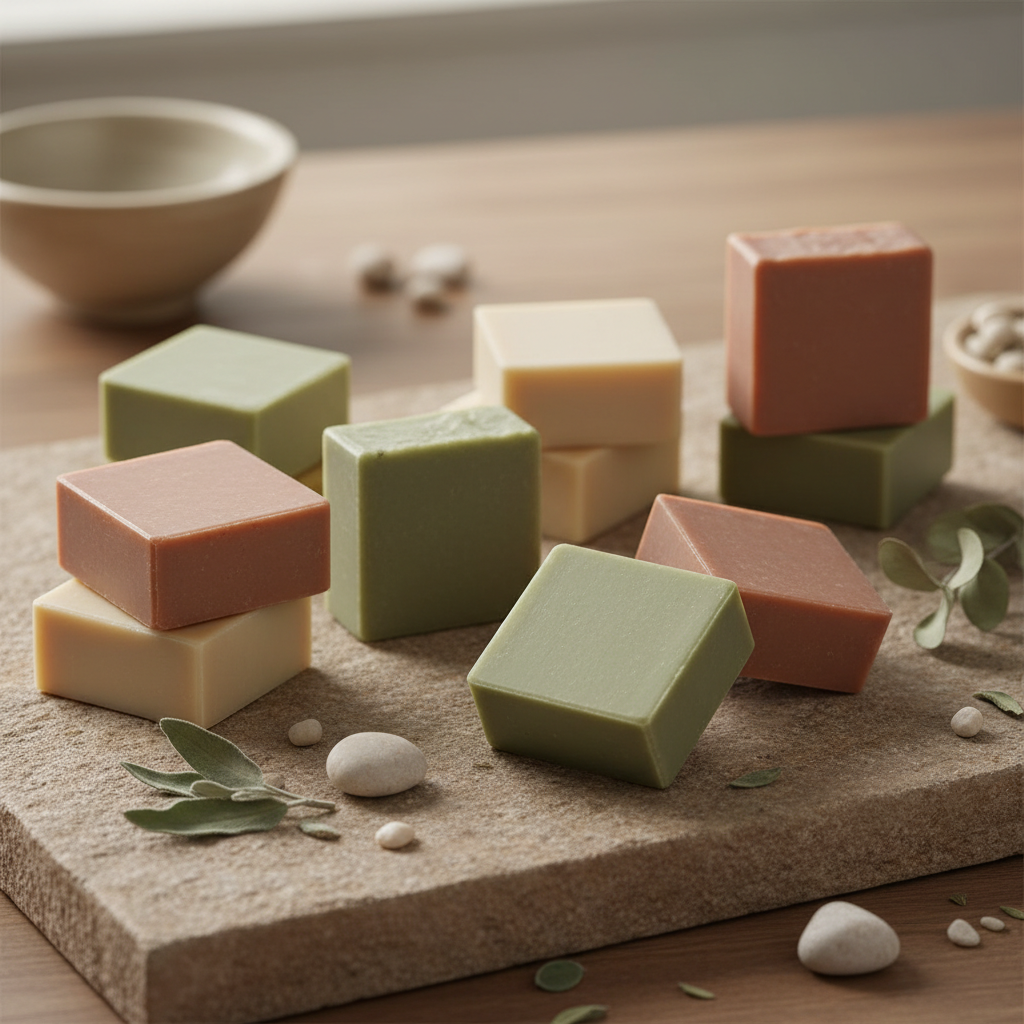 10 square bar soaps