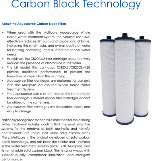 Multipure Aquasource Whole-House Filter System