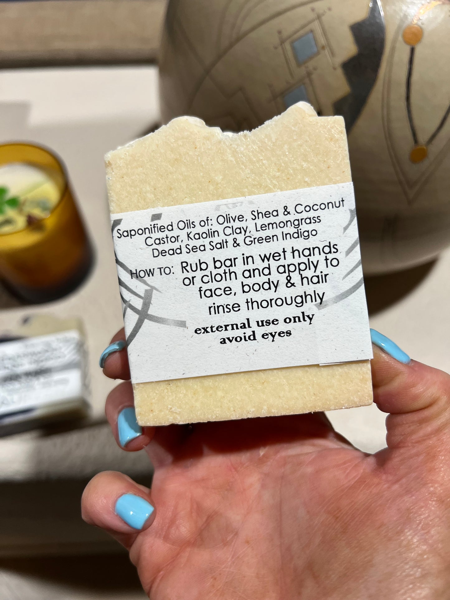 LaurZen Lemongrass Dead Sea Salt 3-in-1 Zen Wash for Face, Body, and Hair