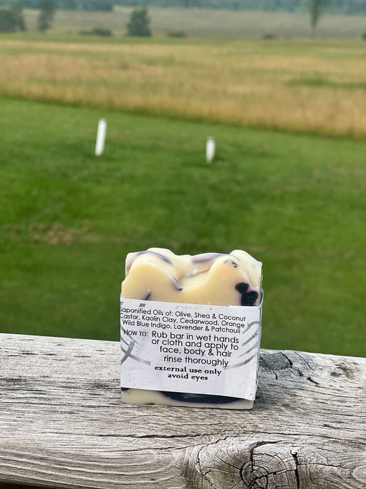 LaurZen Cedarwood & Blue Indigo 3-in-1 Zen Wash for Face, Body, and Hair