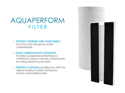 Aquaperform solid carbon block filter overview