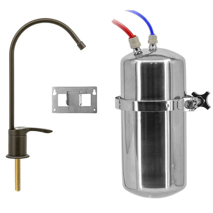 Aquaperform below-sink system with oil-rubbed bronze faucet